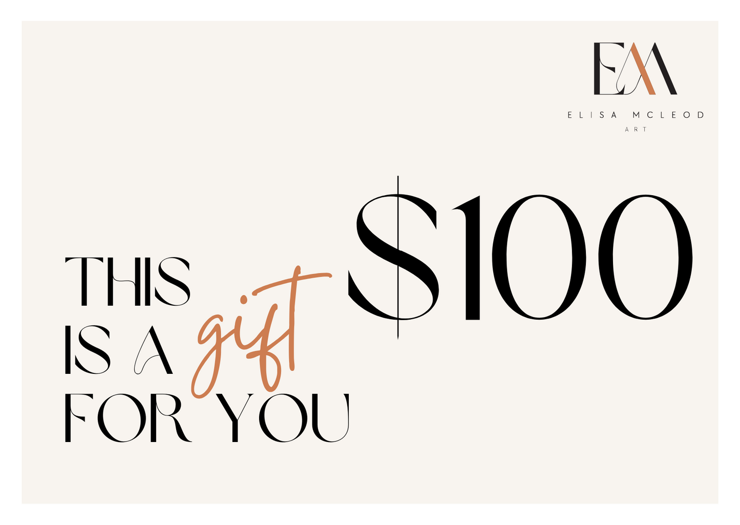 Elisa McLeod Art Gift Card: Share the Gift of Creativity