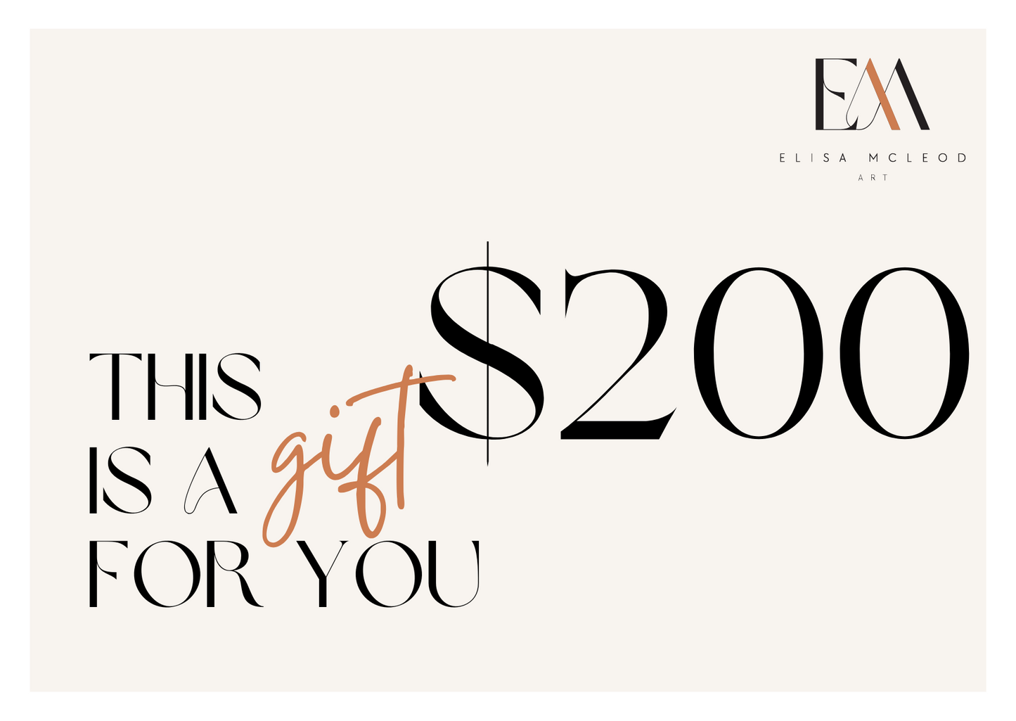 Elisa McLeod Art Gift Card: Share the Gift of Creativity